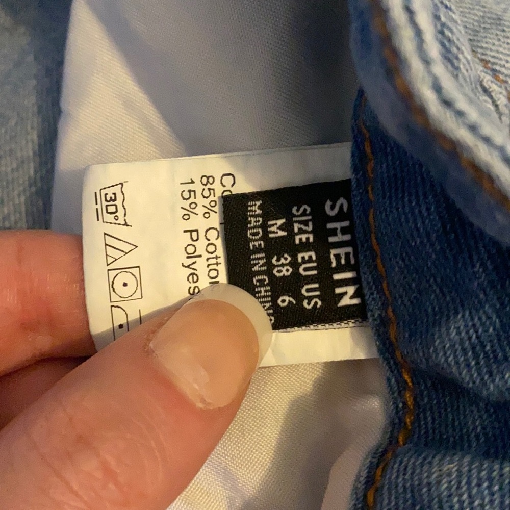 SHEIN straight flare jeans
